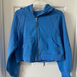 Blue Scuba Oversized Full-Zip Hoodie XS/S